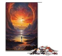 for Adults 1000 Piece Looking at The World Alone Jigsaw Puzzles for Adults Paper Puzzle Difficult And Challenge 1000PCS(38x26cm)