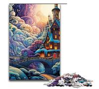 for Adults 1000 Piece Psychedelic Magic Winter Wonderland Jigsaw Puzzles for Adults Wood Puzzle Difficult And Challenge 1000 PCS(75x50cm)