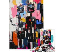 for Adults 1000 Piece Puzzle Abstract Couple Happy Sad Home Decor Mind Game Non-toxic Safe Ink Printing Stunning Gifts for Art Collection (Size 50x75cm)