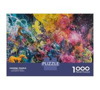 for Adults 1000 Piece Puzzle Abstract Expressionist Painting Jigsaw Puzzle Anti-Stress Toys Difficult Hard Unique Gifts for Birthday And Christmas 52x38cm/1000pcs