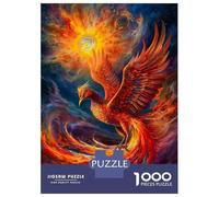 for Adults 1000 Piece Puzzle Abstract Phoenix Jigsaw Anti-Stress Toys Presents for Women Unique Gifts for Birthday And Christmas 38x26cm/1000pcs