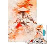 for Adults 1000 Piece Puzzle Abstract Samurai Teenager Puzzles Relax Games Improve Memory Unique Gifts for Birthday And Christmas (38x52cm)