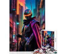 for Adults 1000 Piece Puzzle Android Cyber Lord - Cyberpunk Warrior Jigsaw Puzzle 1000 Home Decoration Toys Gifts for Women Men Home Decoration (50x75cm)