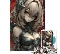 for Adults 1000 Piece Puzzle Anime Girl Female Warrior Gaming Difficult And Challenge Learning Educational Hands-on Game for 14+ Puzzle Game Offered (38x52cm)