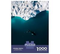 for Adults 1000 Piece Puzzle Arctic Humpback Whale from Above Teenager Puzzles Relax Games Improve Memory Unique Gifts for Birthday And Christmas 38x26cm/1000pcs