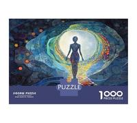 for Adults 1000 Piece Puzzle Artwork Woman Walking Through Tunnel Jigsaw Puzzle Toy Wall Decor A Work of Art Unique Gifts for Birthday And Christmas 52x38cm/1000pcs