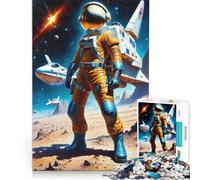 for Adults 1000 Piece Puzzle Astronaut Universe, Educational Toy, Parent-child Interaction, Deal As Gifts for The Whole Family 38x26cm