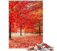 for Adults 1000 Piece Puzzle Autumn Lining Streets Jigsaw for Teenagers Pattern Assembly Parent-child Interaction Birthday And Unique Gifts (38x26cm/1000pcs)