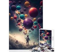 for Adults 1000 Piece Puzzle Balloon Boy Space Puzzle For Teenagers Staycation Kill Time Fun Activities at Home Unique Challenge Game (50x75cm)