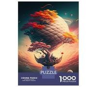 for Adults 1000 Piece Puzzle Balloon in Space Jigsaws for Adults Toy Wall Decor Enhance Memory Unique Gifts for Birthday And Christmas 38x26cm/1000pcs