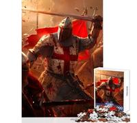 for Adults 1000 Piece Puzzle Battle of The Crusaders Educational Toy Birthday Gift for Educational Game Decompressing Intellectual Size 38x52cm