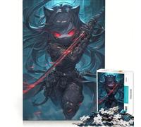for Adults 1000 Piece Puzzle Black Ninja, Hands-on Game, Interesting Stress Reduction, Unique Birthday And Gifts 38x52cm