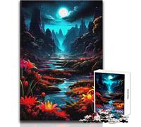 for Adults 1000 Piece Puzzle Bloom Noir For Family Fun Funny Gift for And from 14 Years And over (size 38x26cm)