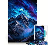 for Adults 1000 Piece Puzzle Blue Space Mountain Clean Cut Piece, Smart Brain Activity, Calm Time Fun, Birthday Art Gift (50x75cm)