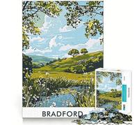 for Adults 1000 Piece Puzzle Bradford Landscape Seamless Cut Game Problem Solve Toy Casual Play Game Xmas Scene Art (38x52cm)
