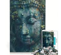 for Adults 1000 Piece Puzzle Buddha Stone in The Forest, Educational Toy, Parent-child Interaction, Deal As Gifts for The Whole Family 38x52cm