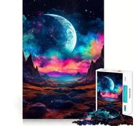 for Adults 1000 Piece Puzzle Celestial Symphony Seamless Cut Game Problem Solve Toy Casual Play Game Xmas Scene Art (38x52cm)