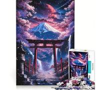 for Adults 1000 Piece Puzzle Cherry Dream Torii Gate, Hands-on Game, Interesting Stress Reduction, Unique Birthday And Gifts 38x52cm
