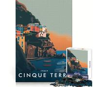 for Adults 1000 Piece Puzzle Cinque Terre Italy Precise Joint Play Smart Brain Toy Free Time Game Birthday Mind Gift (50x75cm)