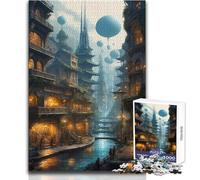 for Adults 1000 Piece Puzzle Cities And Worlds Toys Educational Games Home Decoration Gift For Birthdays Size 50x75cm