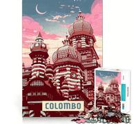 for Adults 1000 Piece Puzzle Colombo Sharp Cut Art Smart Challenge Fun Idle Time Game Christmas Wall Decor (38x52cm)