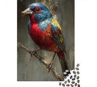 for Adults 1000 Piece Puzzle Colorful Painted Bunting Art Print Puzzles for Adults Hands-on Game Staycation Kill Time Unique Gifts for Birthday And Christmas 70x50cm/1000pcs