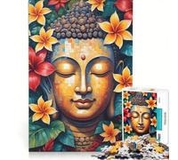 for Adults 1000 Piece Puzzle Colorful Vibrant Buddha Pixel Art, Educational Games, Difficult And Challenge, for Is Ideal As A Gift 50x75cm