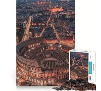 for Adults 1000 Piece Puzzle Colosseum Night View Sharp Cut Art Smart Challenge Fun Idle Time Game Christmas Wall Decor (38x52cm)
