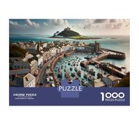 for Adults 1000 Piece Puzzle Cornwall's Most Picturesque Towns Jigsaw Puzzle Anti-Stress Toys Difficult Hard Unique Gifts for Birthday And Christmas 38x26cm/1000pcs