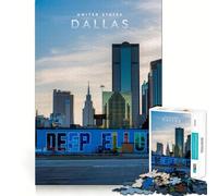 for Adults 1000 Piece Puzzle Dallas Sharp Cut Art Smart Challenge Fun Idle Time Game Christmas Wall Decor (38x52cm)