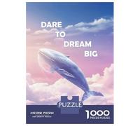 for Adults 1000 Piece Puzzle Dare To Dream Big Teenager Puzzles Relax Games Improve Memory Unique Gifts for Birthday And Christmas 52x38cm/1000pcs