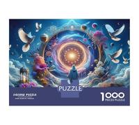 for Adults 1000 Piece Puzzle Divine Gateway to Heaven Jigsaws for Adults Toy Wall Decor Enhance Memory Unique Gifts for Birthday And Christmas 70x50cm/1000pcs