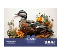 for Adults 1000 Piece Puzzle Duck Artwork - Unique Wildlife Sculpture Jigsaw Puzzle Toy Wall Decor A Work of Art Unique Gifts for Birthday And Christmas 70x50cm/1000pcs