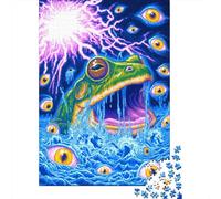 for Adults 1000 Piece Puzzle Electric Frog Eyes Puzzles for Adults Hands-on Game Staycation Kill Time Unique Gifts for Birthday And Christmas 52x38cm/1000pcs