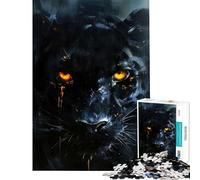 for Adults 1000 Piece Puzzle Ember Eye Panther Help The Brain Exercise Staycation Kill Time Family Games for And 14 Years And over (50x75cm)