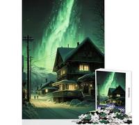 for Adults 1000 Piece Puzzle Emerald Sky Jigsaw for Teenagers Pattern Assembly Parent-child Interaction Birthday And Unique Gifts (38x52cm)