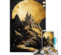 for Adults 1000 Piece Puzzle Enchanted Moon Art Help The Brain Exercise Staycation Kill Time Family Games for And 14 Years And over (38x52cm)