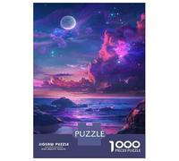 for Adults 1000 Piece Puzzle Fantasy Beach Sunset Jigsaw Puzzle Toy Wall Decor A Work of Art Unique Gifts for Birthday And Christmas 52x38cm/1000pcs