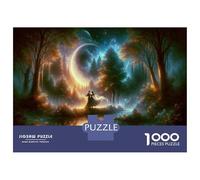 for Adults 1000 Piece Puzzle Fantasy Forest Moonlight Romance Jigsaw Puzzle Toy Wall Decor A Work of Art Unique Gifts for Birthday And Christmas 52x38cm/1000pcs