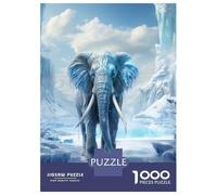 for Adults 1000 Piece Puzzle Fantasy Frozen Elephant Teenager Puzzles Relax Games Improve Memory Unique Gifts for Birthday And Christmas 52x38cm/1000pcs