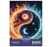 for Adults 1000 Piece Puzzle Fantasy Yin And Yang Puzzles for Adults Hands-on Game Staycation Kill Time Unique Gifts for Birthday And Christmas 38x26cm/1000pcs