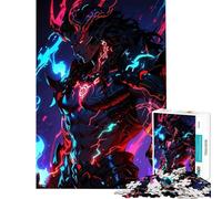 for Adults 1000 Piece Puzzle Fiery Demon Warrior Fun at Home Activities, Precision Cutting Practical Game Suitable for Ages 14 And Up (38X26CM)