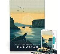 for Adults 1000 Piece Puzzle Galapagos Marine Reserve Ecuador Sharp Cut Art Smart Challenge Fun Idle Time Game Christmas Wall Decor (38x52cm)