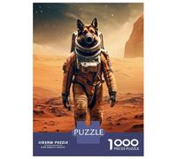 for Adults 1000 Piece Puzzle German Shepherd Mars Jigsaw Anti-Stress Toys Presents for Women Unique Gifts for Birthday And Christmas 70x50cm/1000pcs