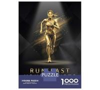 for Adults 1000 Piece Puzzle Golden Runner Overcoming Doubts Puzzles for Adults Brain Teaser Game Perfect Decoration Difficult And Challenge 38x26cm/1000pcs