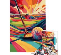 for Adults 1000 Piece Puzzle Golf Addictive Toys to Cultivate Patience Practical Game Tough Challenge Birthday Gifts (Size 38x52cm)