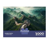 for Adults 1000 Piece Puzzle Great Wall of China Tourist Guide Jigsaw Puzzle Toy Wall Decor A Work of Art Unique Gifts for Birthday And Christmas 38x26cm/1000pcs
