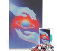 for Adults 1000 Piece Puzzle Hands Holding Planet In Space, Educational Games, Difficult And Challenge, for Is Ideal As A Gift 50X75CM