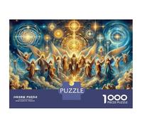 for Adults 1000 Piece Puzzle Heavenly Angelic Realm Puzzles for Adults Hands-on Game Staycation Kill Time Unique Gifts for Birthday And Christmas 52x38cm/1000pcs