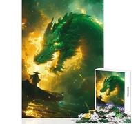 for Adults 1000 Piece Puzzle In The Face of The Dragon Jigsaw for Teenagers Pattern Assembly Parent-child Interaction Birthday And Unique Gifts (38x52cm)